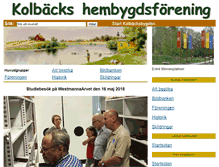 Tablet Screenshot of kolbacksbygden.se